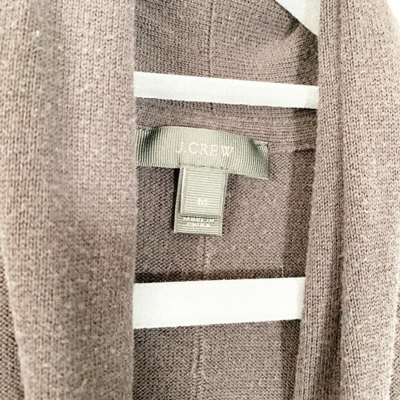 J. Crew lyocell cotton blend long sleeve tunic duster open cardigan sweater - Picture 4 of 10